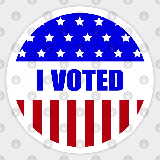 I Voted Sticker Sticker by themadesigns